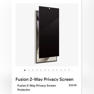 ZAGG Fusion Privacy Screen Protector For Samsung 24 Ultra Phone